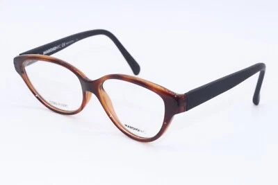 MARCHON NYC PALERMO 215 HAVANA BLACK OPTICAL AUTHENTIC FRAMES EYEGLASSES 53-15 - Image 1 of 4