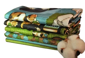 Purrfect Cats 5 Fat Quarters Bundle by Debbie Mumm, 1 1/4 Yards Tot, 100% cotton - Picture 1 of 2