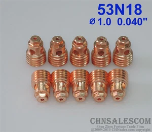 10 piezas 53N18 Boby de pinza corta para la antorcha de soldadura Tig WP-24 WP-24W 1.0mm 0.040 " - Imagen 1 de 4