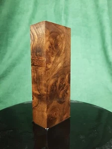 Bloque de nogal turco estabilizado mango cuchillo pluma torneado talla de madera #710 - Imagen 1 de 5