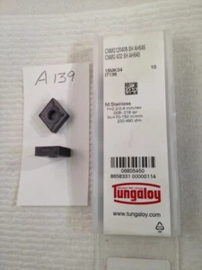 10 NEUE TUNGALOY CNMG 432 SH HARTMETALL-EINSÄTZE. 120408-SH GRADE: AH645. (A139) - Bild 1 von 1