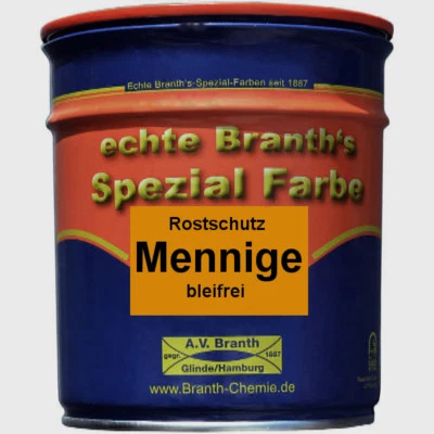BRANTH-CHEMIE Branth's Rostschutz Mennige bleifrei, als Ersatz für Bleimennige, 750 ml, Orange