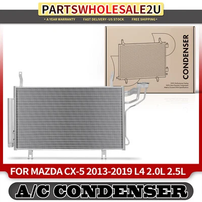 Nuevo condensador de CA con receptor secador para Mazda CX-5 2013-2019 2,5 L 2,0 L KF0361480A Foto 1 de 4
