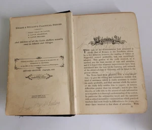 Antique Book CAII JULII CAESARIS COMMENTARII DeBello Gallico 1882 - Foto 1 di 12