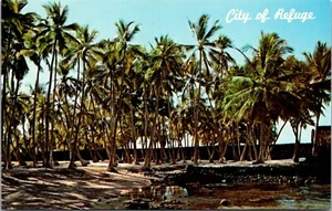 City of Refuge National Historical Park Honaunau Kona Hawaii Postcard - Picture 1 of 2