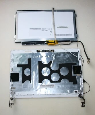 ACER Aspire One 257 Displaydeckel (mit ein Riss) Scharnieren Displaykabel WebCam - Bild 1 von 3