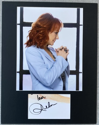 Reba McEntire Signed In Person 11x14 Matted Autograph & Photo - Authentic Cover