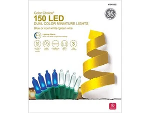 NEW! GE Color Choice 150 LED Dual Color Miniature Lights w/ 8 settings - Picture 1 of 5