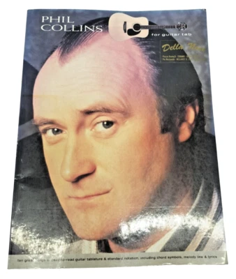 Phil Collins Guitar Tab Spartiti Chitarra Linea Melodica Accordi Testi 10 Brani - Immagine 1 di 4