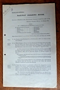 Eisenbahn Clearingstelle Protokoll Buchhalter Ständiger Ausschuss 11. März 1913 - Bild 1 von 2
