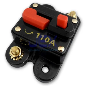 110 Amp In-Line Circuit Breaker Solar/Audio/Car/RV 110A/110AMP Fuse 12V/24V DC - Picture 1 of 1