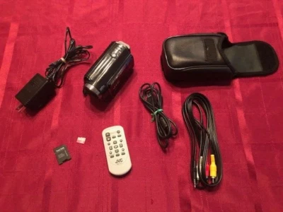 JVC Everio GZ-MG360BU 60GB HDD Camcorder Bundle 64GB micro SD **Fully Working - Image 1 of 4