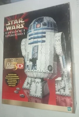 Star Wars Episode I R2-D2 Puzzle 3D Hasbro Con Scatola Vocale Vintage - Immagine 1 di 4