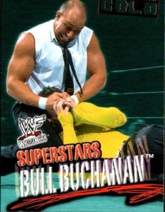 2001 Fleer WWF Wrestlemania Championship Gold Insert #27 Bull Buchanan RC Rookie - Picture 1 of 2