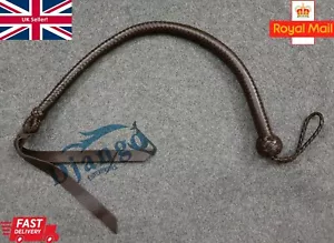 Precise Mexican Quirt Kangaroo Leather Flogger Whip Peitsche Handmade Bullwhip - Picture 1 of 7