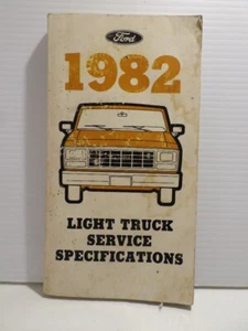 Ford 1982 camión ligero manual de especificaciones de servicio - Imagen 1 de 4