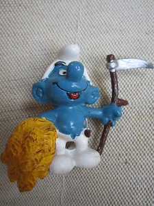 PuffoMIETITORE 20145 SMURF SCHTROUMPF SCHLEICH Peyo originale anni '80 - Picture 1 of 1
