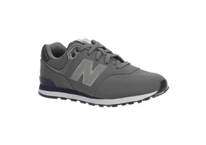 New Balance 574 Big Kids Running Shoes Sneakers KL574A6G - Charcoal/Navy - Picture 1 of 5