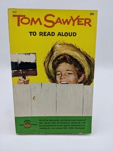 Vintage Tom Sawyer to read aloud 1961 Paperback Book - Foto 1 di 1