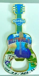 Hard Rock Hotel & Casino Hollywood FL CITY 2020 tee abridor de botellas imán de guitarra - Imagen 1 de 1
