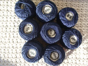 Schewe Häkelgarn Baumwolle Cablé 8 x 50g, d´blau 100% Baumwolle mercerisiert - Bild 1 von 2