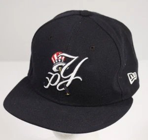 New Era 59Fifty Pulaski Yankees Fitted Hat Sz 7 1/8 Navy Blue MiLB Minor League - Picture 1 of 8