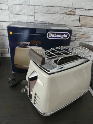 DeLonghi Icona Vintage Toaster beige, in OVP - Bild 1 von 4