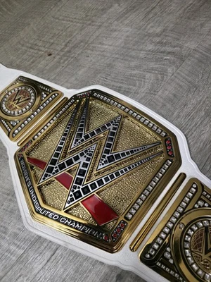 Cinturón Título Réplica Campeonato Peso Pesado Indiscutible WWE Mujeres AUTÉNTICO Foto 1 de 4