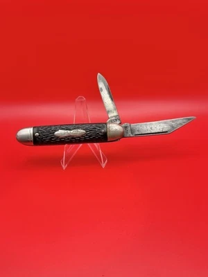 VINTAGE COLONIAL USA BLACK CIGAR JACK POCKET KNIFE - Image 1 of 4