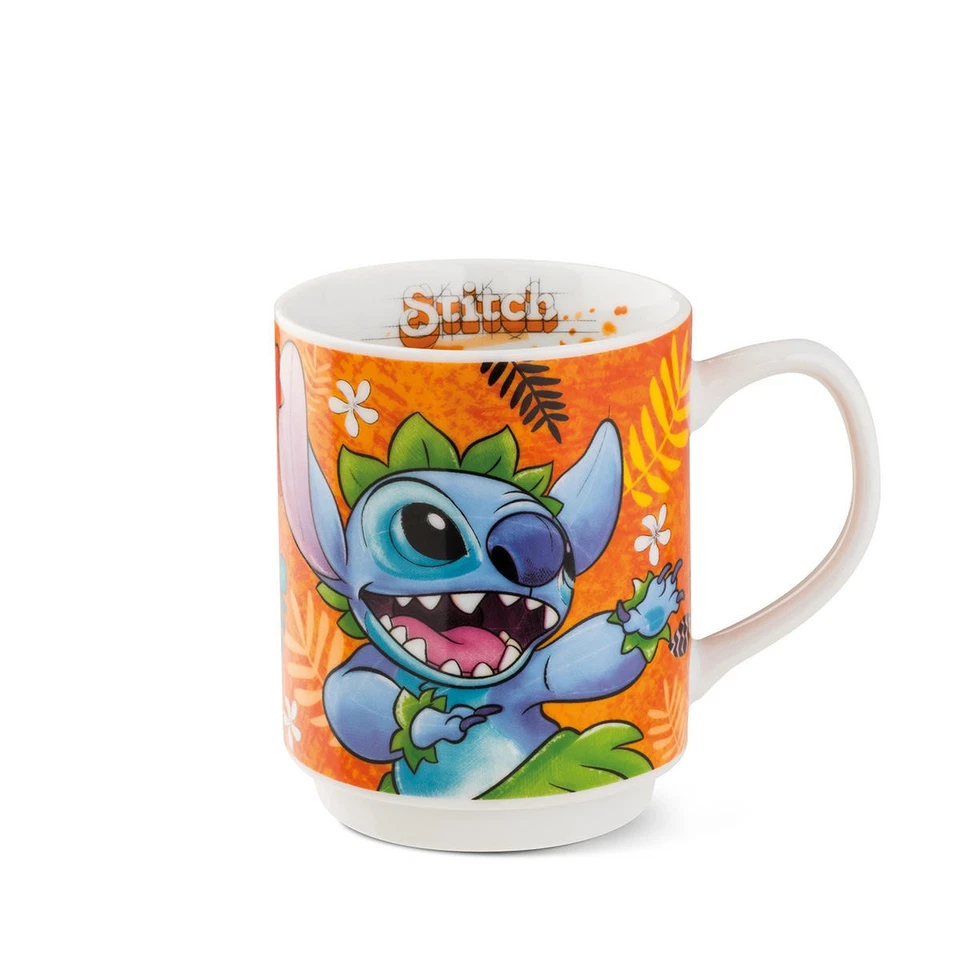 Disney Stitch, mug impilabile arancio ml 350 - Immagine 1 di 1