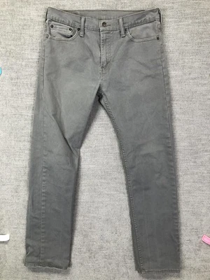 Pantalones de mezclilla Levis 513 para hombre 32x32 gris ajustados rectos elásticos informales Foto 1 de 4