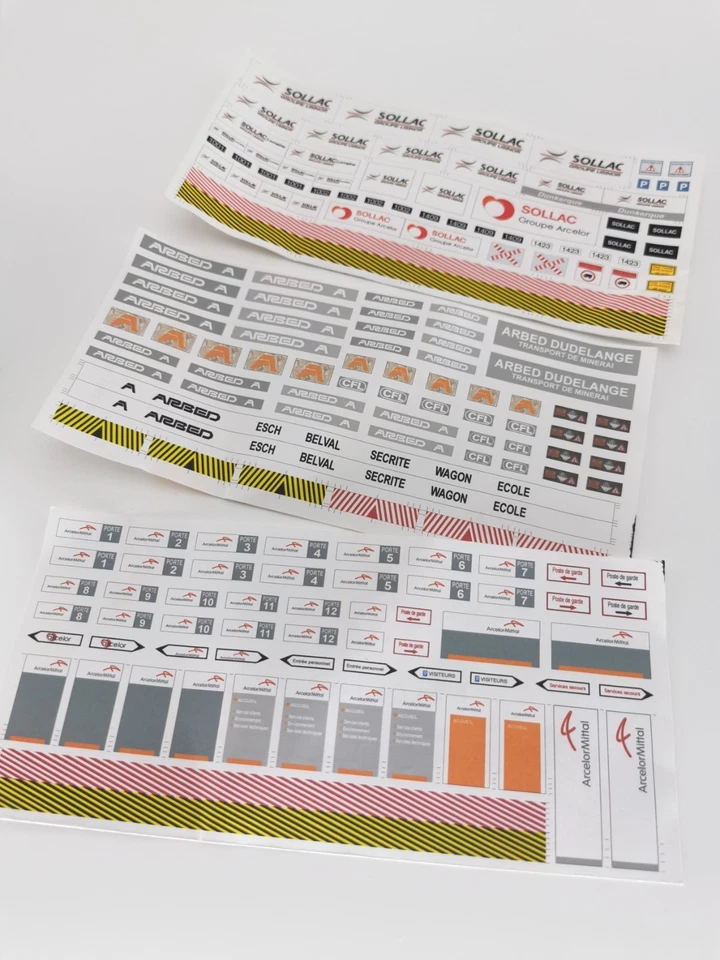 MODÉLISME FERROVIAIRE ÉCHELLE HO AUTOCOLLANTS POUR WAGONS OU CAMIONS - Photo 1/2