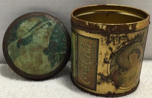 COCA-COLA Collectible Tin* Small Round w/ Victorian Women *COKE* - Picture 1 of 10