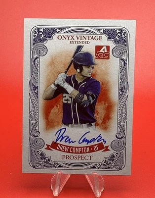 DREW COMPTON 2021 Onyx Vintage Extended Prospect Auto ARC #EADC Foto 1 de 2