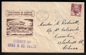 Australia Centenary of Echuca / Cobb & Co 1953 - Carried by Cobb & Co Coach - Picture 1 of 2
