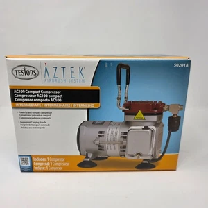 Testors Aztek AC100 Compact Airbrush Compressor 50201A - Picture 1 of 5