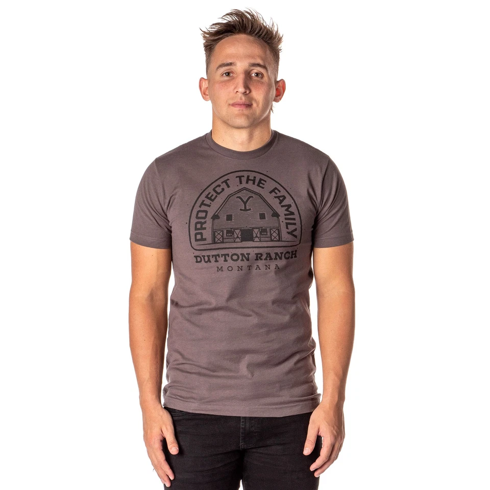Camiseta Yellowstone Para Hombre Dutton Ranch Protect The Family Serie Paramount Foto 1 de 3