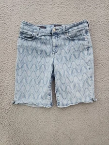 NYDJ Shorts Womens 10P Blue Bermuda Briella Lift Tuck Technology Light Wash - Picture 1 of 11