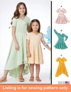 SEWING PATTERN Girls Clothes Clothing - Dress Formal Party Easy Simple Teen 8520 - Picture 1 of 3