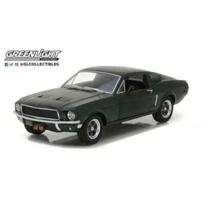 Ford Mustang GT Fastback Film Bullit 1/24 1968 Verde Highland - Greenlight 84038 - Immagine 1 di 2