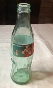 Christmas 1995 Coca-Cola Classic Bottle, Vintage 8 oz Coke, Vintage Xmas - Picture 1 of 3