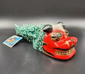 Japanisches Okinawan Shisa Löwe Tanz Foo Hund Shishimai Hand Drache Spielzeug (A2) - Bild 1 von 11
