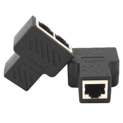 H07C RJ45 Adattatore Sdoppiatore 8P8C Ethernet LAN CAT6 Cavo di Rete Sdoppiatore - Immagine 1 di 4