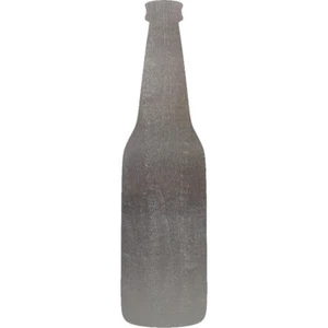 Botella de cerveza acero cortada metal decoración artística - Imagen 1 de 1