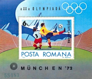 6. Romania 1972 Airmail - Olympic Games - Munich, Germany cv $14 - Picture 1 of 2