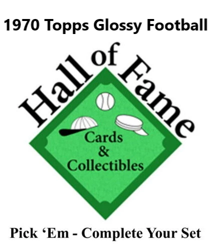 1970 Topps Glossy Football Inserts Pick 'em Lot - Image 1 of 1
