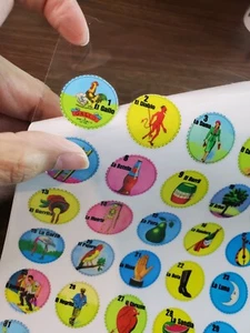 54 UV DTF  Transfer Stickers  Don Clemente Image Loteria Mexican Bingo Chalupa - Picture 1 of 4