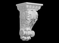  Plaster Corbels Pair Beautiful Hand Cast Exclusive Large Height 20cm