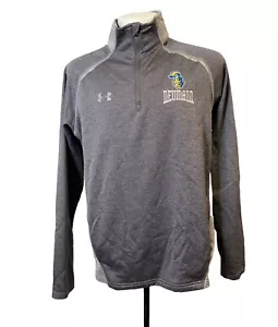 Men's Under Armour 1/4 Zip Pullover Size Large Sweater Warm-up Loose Deumann - Picture 1 of 8