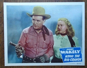 1949 ACROSS THE RIO GRANDE Monogramm 11 x 14" Film Lobbykarte - Jimmy Wakely - Bild 1 von 2